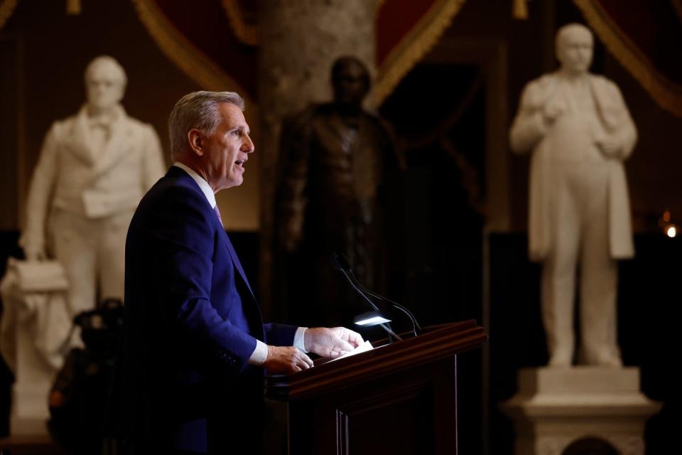 Representative Kevin McCarthy retired in December 2023 after he was ousted as Speaker of the House (Getty Images)