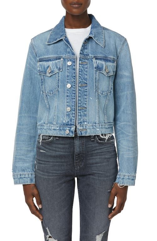 13) Crop Denim Trucker Jacket