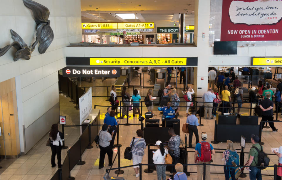 The man was detained for questioning at Baltimore Washington International Thurgood Marshall Airport (Picture: Getty)