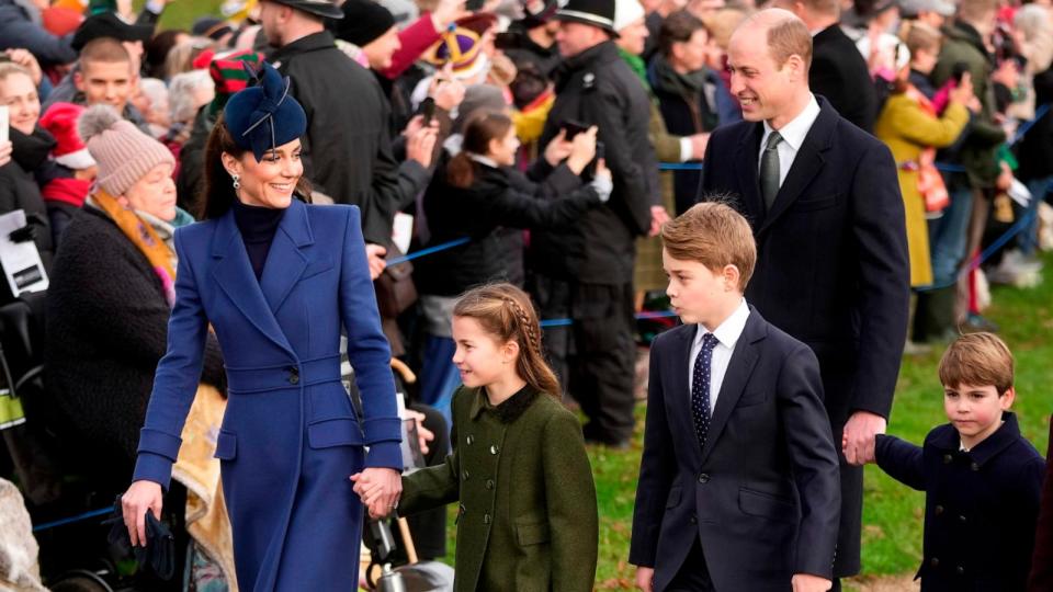 PHOTO: The royals attend the Christmas day service at St Mary Magdalene Church in Sandringham in Norfolk, England, Dec. 25, 2023.  (Kin Cheung/AP, FILE)