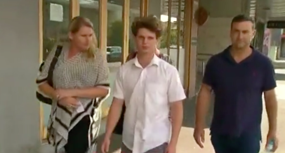 Will leaves questioning with his parents. Source: 7News