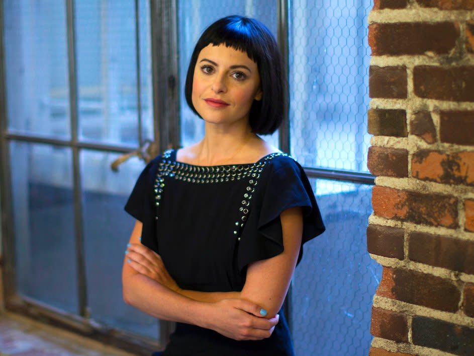 Sophia Amoruso, founder and owner of fashion site NastyGal, poses at her offices in Los Angeles, California May 15, 2014.