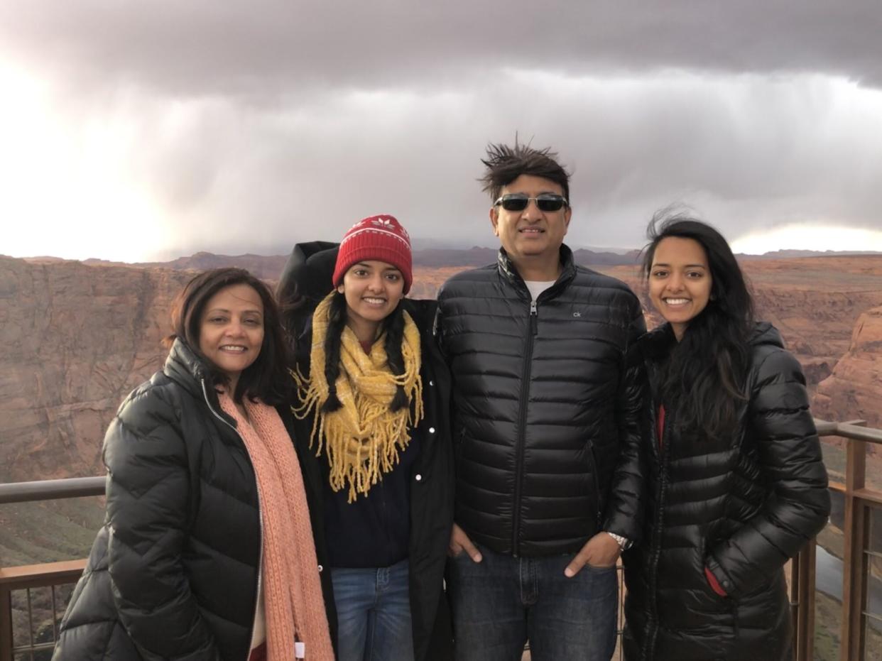 Eti Sinha and her family