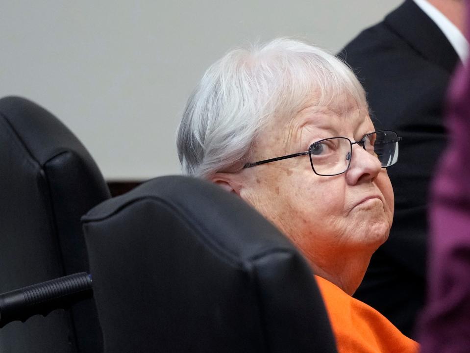 Ellen Gilland during a bond hearing at the S. James Foxman Justice Center in Daytona Beach, Friday, Feb. 10, 2023.