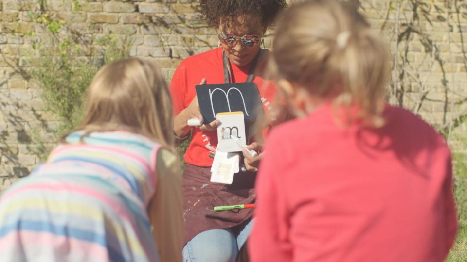 The school is London's first outdoor primary with 26 pupils and a further 19 expected in September - picture taken before the Covid-19 lockdown (Liberty Woodland School)