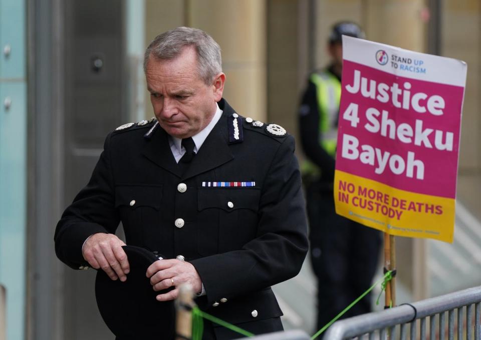 Chief constable Iain Livingstone gave evidence to the inquiry (Andrew Milligan/PA) (PA Wire)