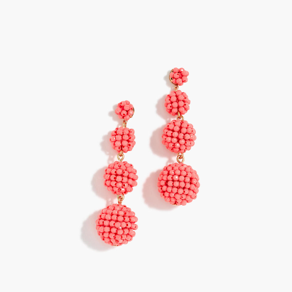 J.Crew Beaded Ball Earrings