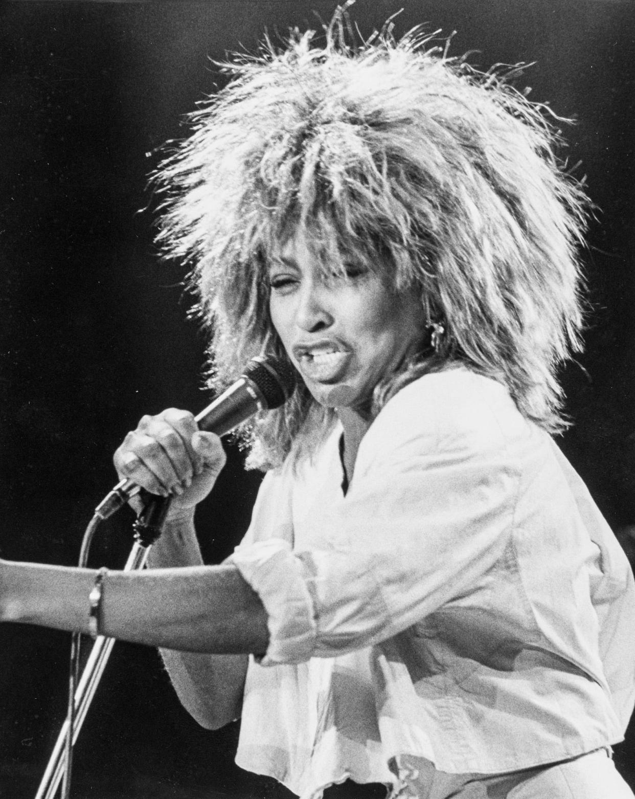 Tina Turner performs at the Centrum July 21, 1985.
