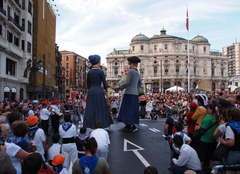 Aste Nagusia is the Basque name for Bilbao’s ‘Semana Grande’ celebrations (Getty Images)