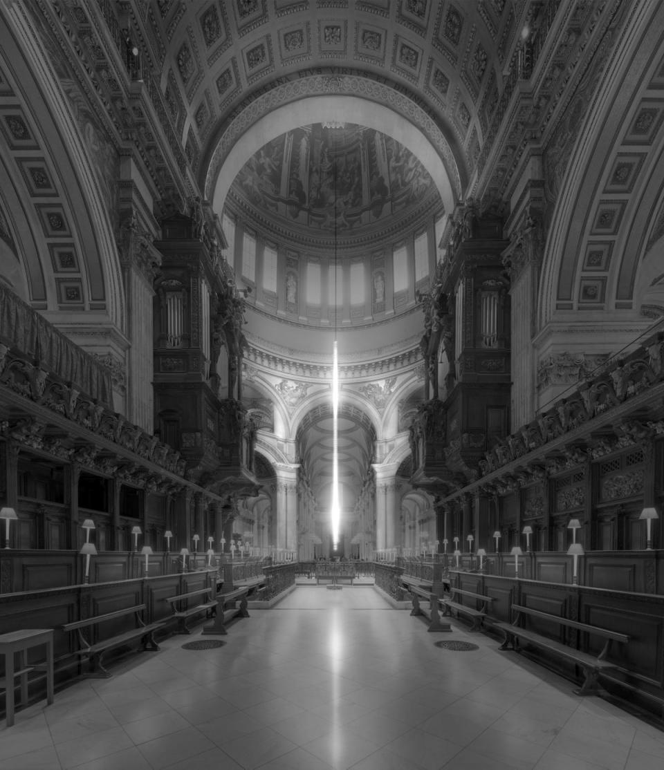 Sketch of Aura inside St Paul’s. (Original photo by David Iliff. Licensee CC BY-SA3.0. Pablo Valbuena, 2023)