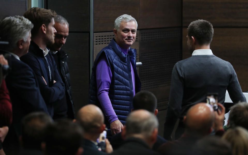 Jose Mourinho makes his return to the Premier League this weekend with Tottenham Hotspur at West Ham. (Photo by Tottenham Hotspur FC/Tottenham Hotspur FC via Getty Images)