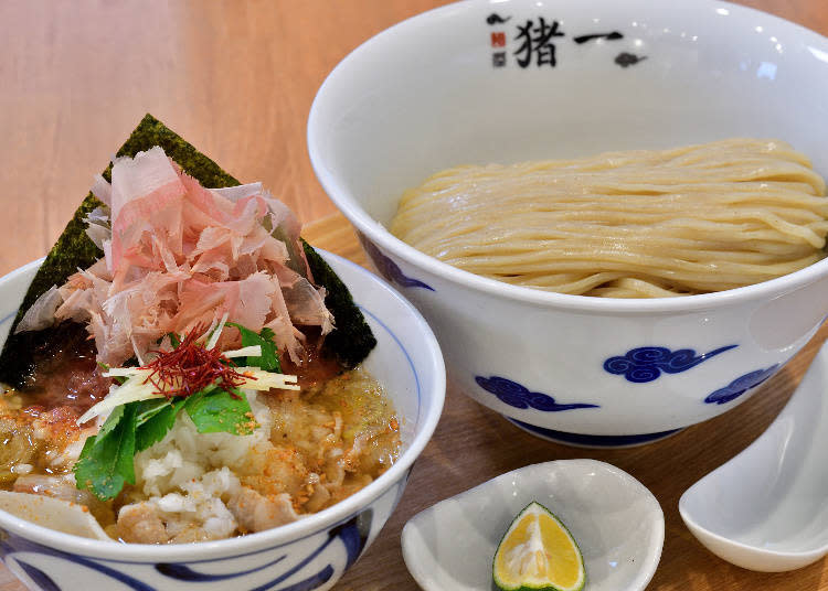 「京之都餅豚之鬼霙沾中華拉麵（京の都もち豚の鬼みぞれつけそば）」1200日圓（含稅）。