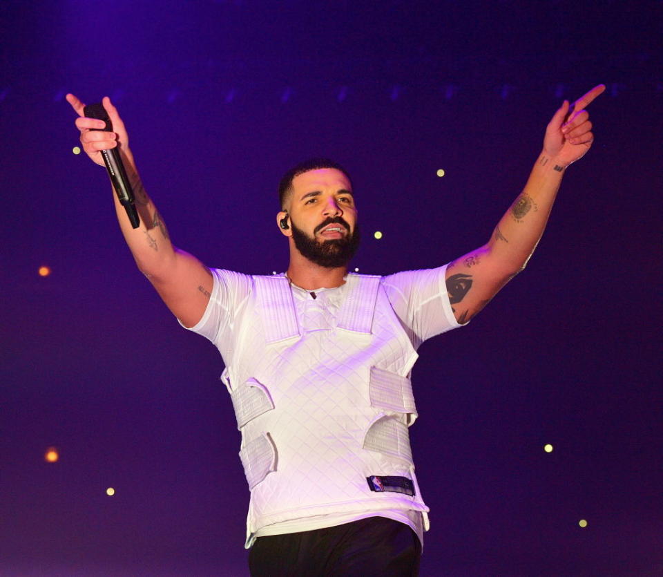 Drake onstage. (Prince Williams / Getty Images)