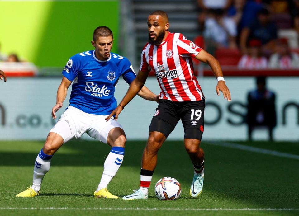 Bryan Mbeumo on the ball for Brentford (Action Images via Reuters)