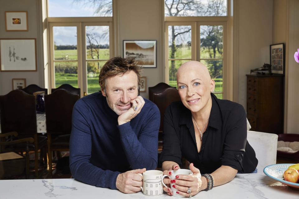 Sarah Beeny and Graham Swift in their kitchen (Channel 4)