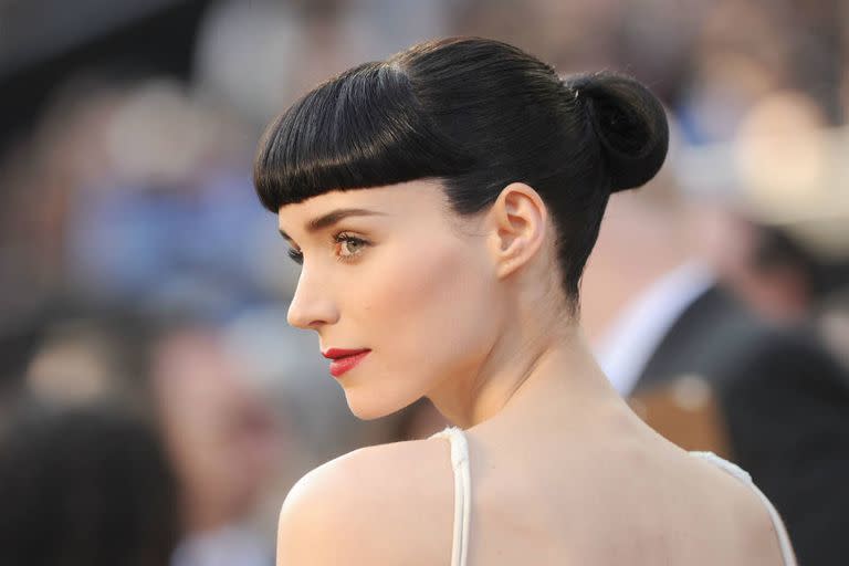 La actriz estadounidense Rooney Mara posó en la alfombra roja