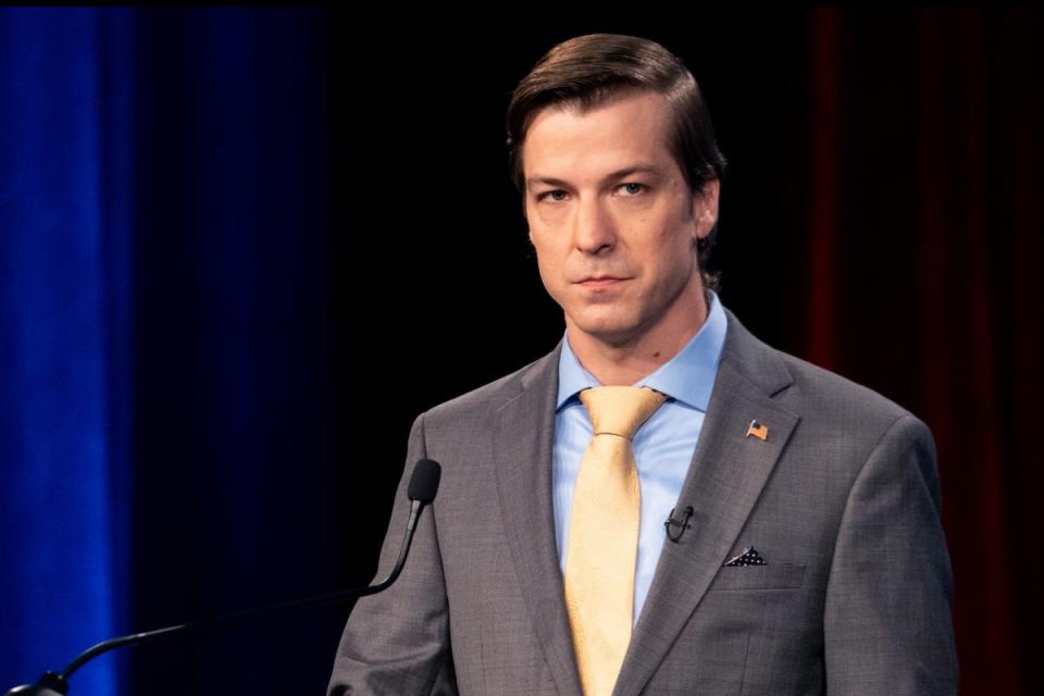 The Libertarian Party’s 2024 presidential nominee Chase Oliver (Ben Gray/AP)