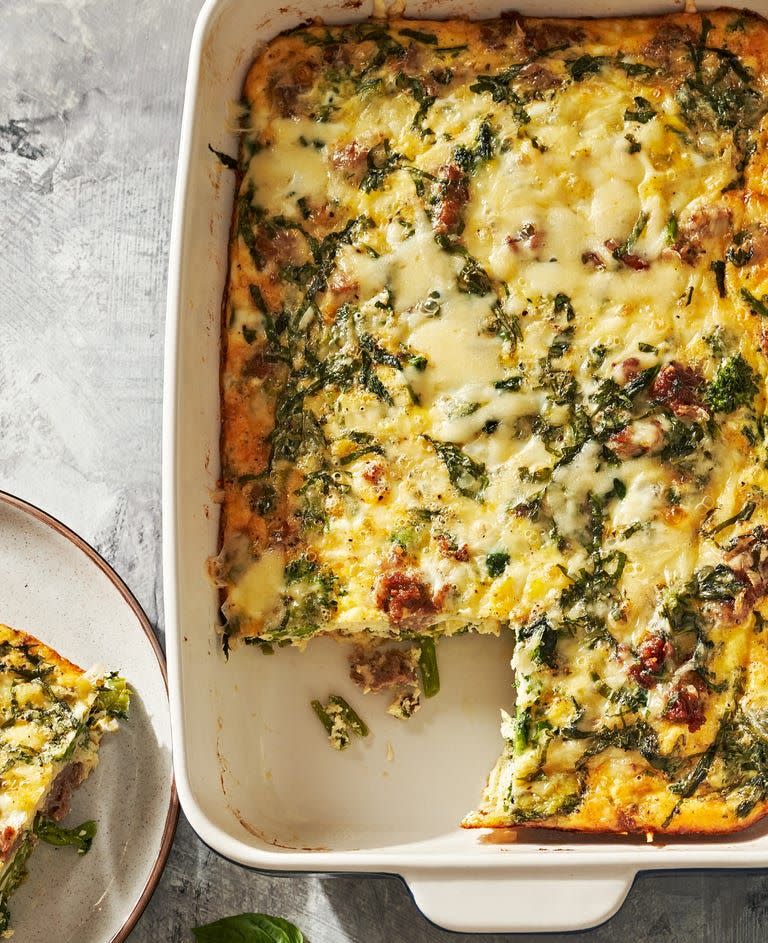 Italian Sausage & Broccoli Rabe Egg Casserole