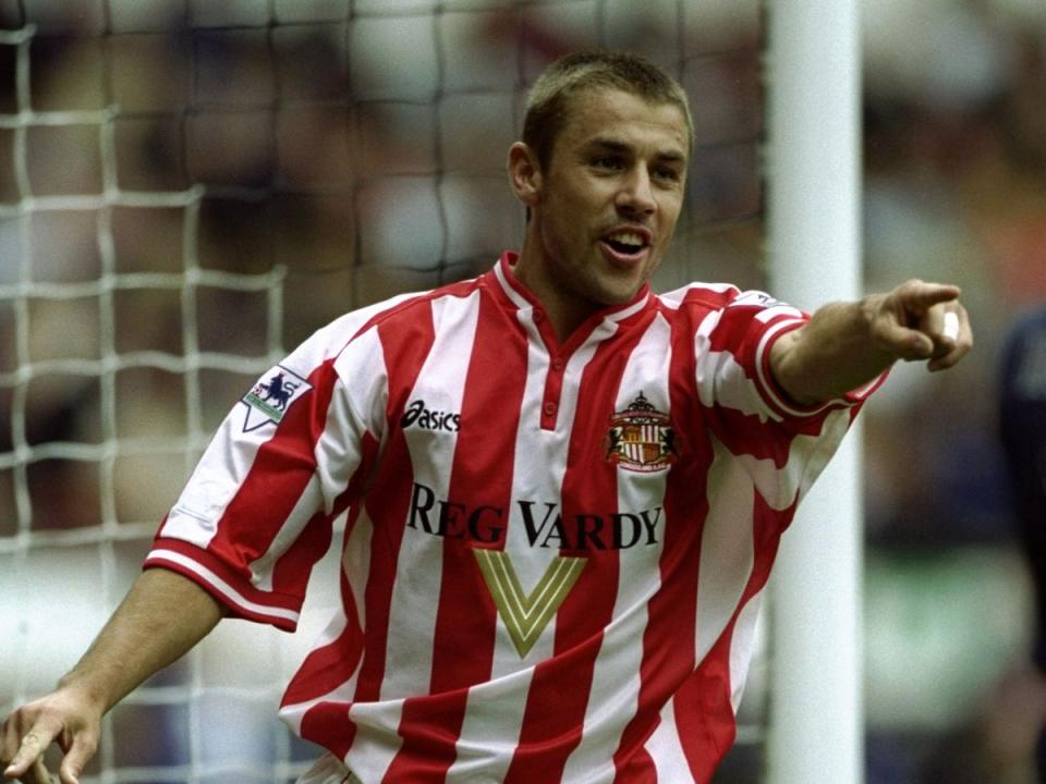 Kevin Phillips celebrates a goal for Sunderland during the 1999/2000 season (Getty Images)