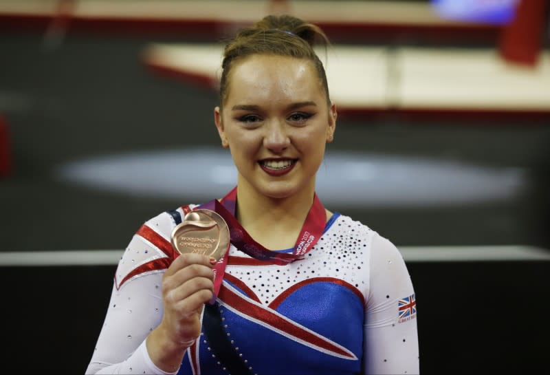 Bronze medal winner Amy Tinkler of Great Britain