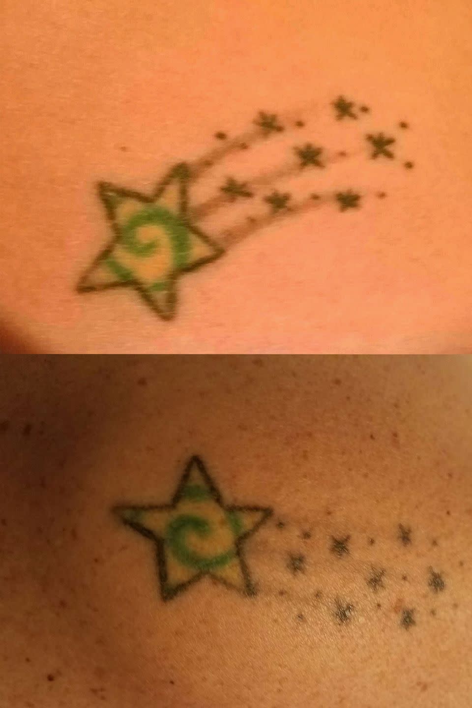 32) This Shooting Star Mother-Daughter Tattoo