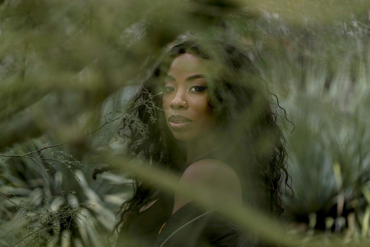 Singer-songwriter Jessy Wilson, whose song, “Keep Rising,” was featured in the action epic “The Woman King,” poses for photos in Santa Clarita, Calif., Thursday, Jan. 19, 2023. (AP Photo/Jae C. Hong)