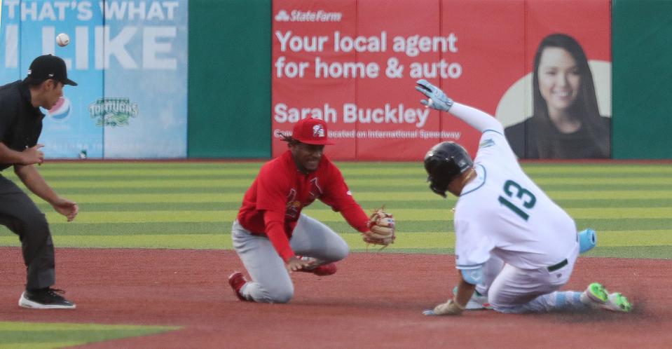 Stewart has been getting more base-running opportunities this summer.