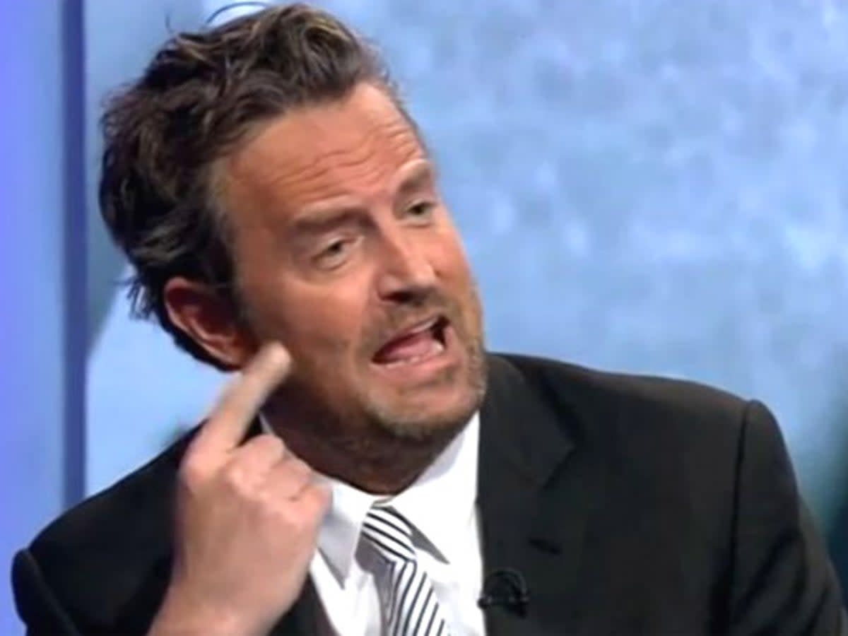 Matthew Perry was involved in a heated debate about drug addiction and reform with Peter Hitchens on ‘Newsnight’
