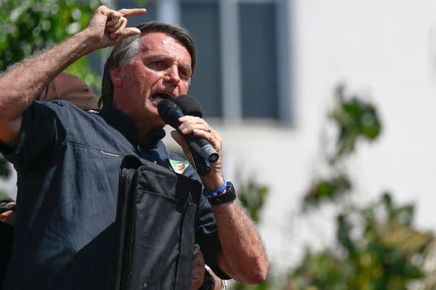 Brazil President Jair Bolsonaro has yet to acknowledge his defeat to leftist former President Lula da Silva in the country's Sunday presidential election. (Photo: MAURO PIMENTEL via Getty Images)