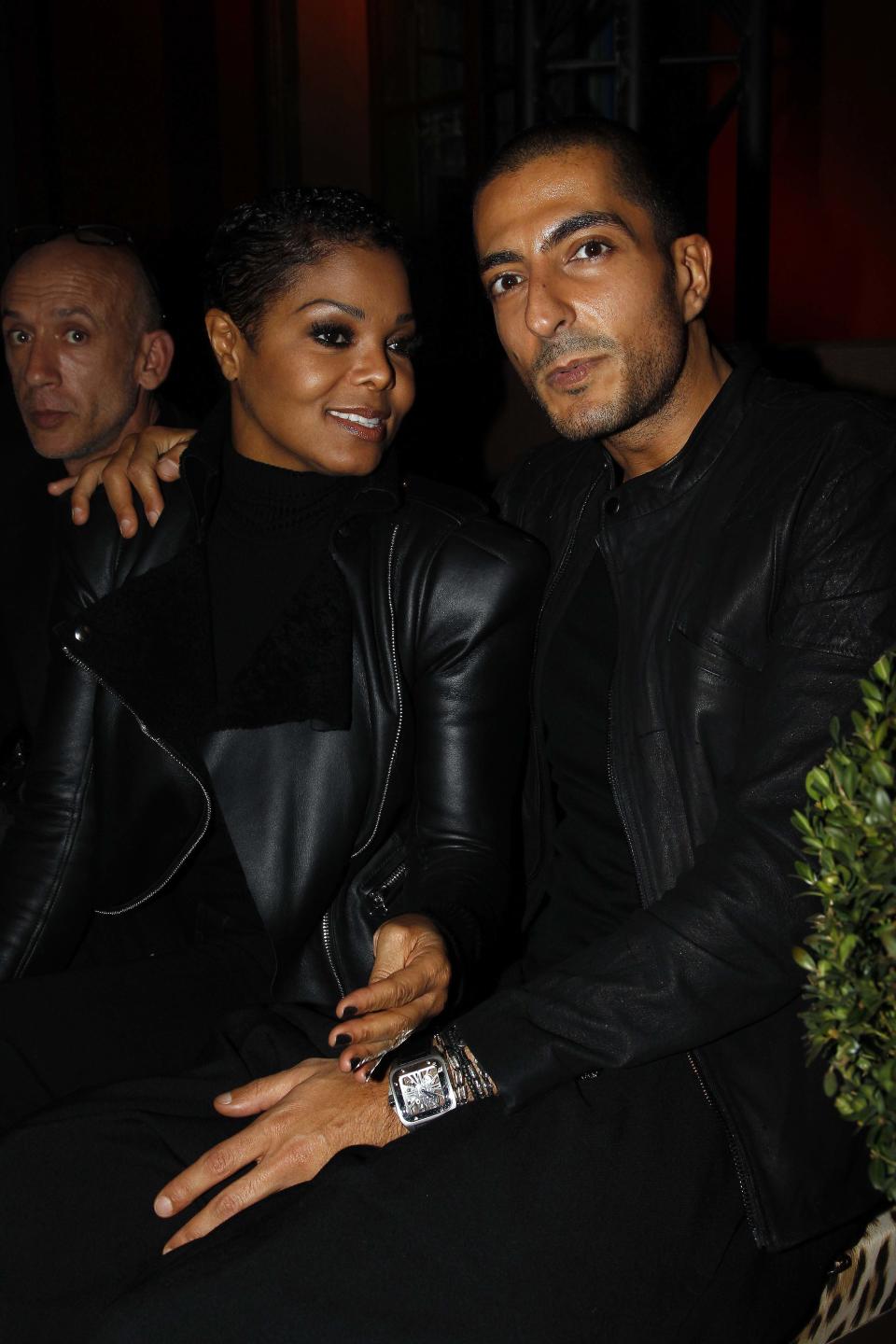 Janet Jackson and Wissam Al Mana attend the Roberto Cavalli 40th anniversary party in Paris on Sept. 29, 2010. (Photo: Michel Dufour/WireImage)