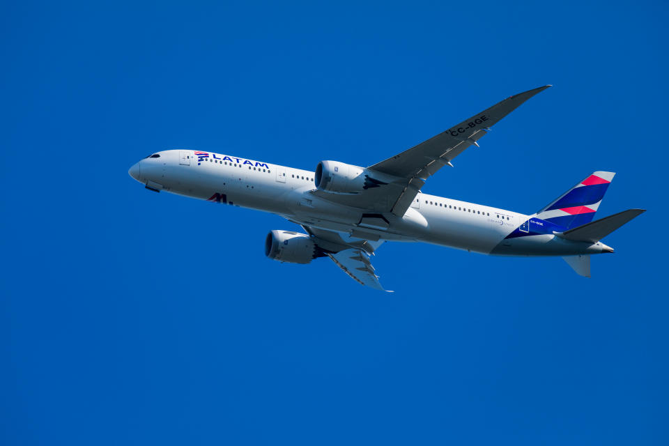 南美航空（LATAM Airlines）波音787客機。（示意圖／Getty Images）