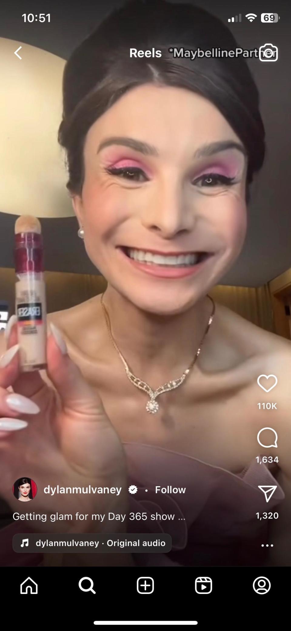 Dylan Mulvaney demonstrates her makeover with the help of Maybelline products, which is now sparking a backlash and calls for a boycott against the cosmetics brand. 