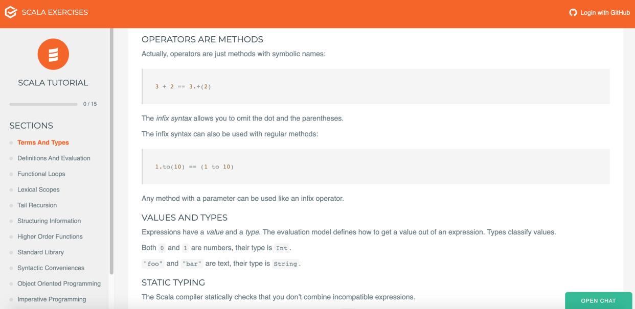 Scala-exercises.org course