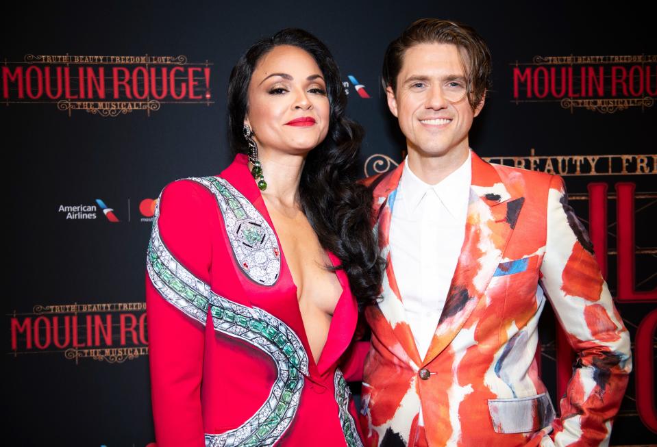 Karen Olivo and Aaron Tveit