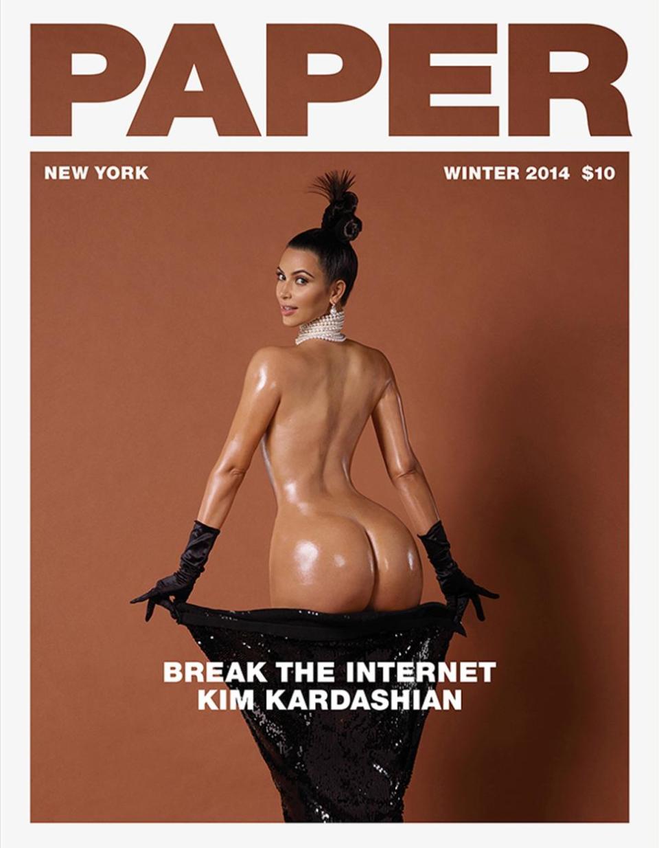 <p>Kim Kardashian in <i>Paper Magazine.</i></p>