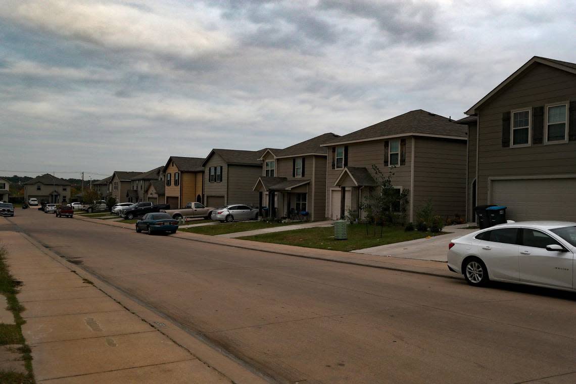 Home line the street of the Sierra Vista neighborhood. Residents say they often hear from companies offering to buy their homes.