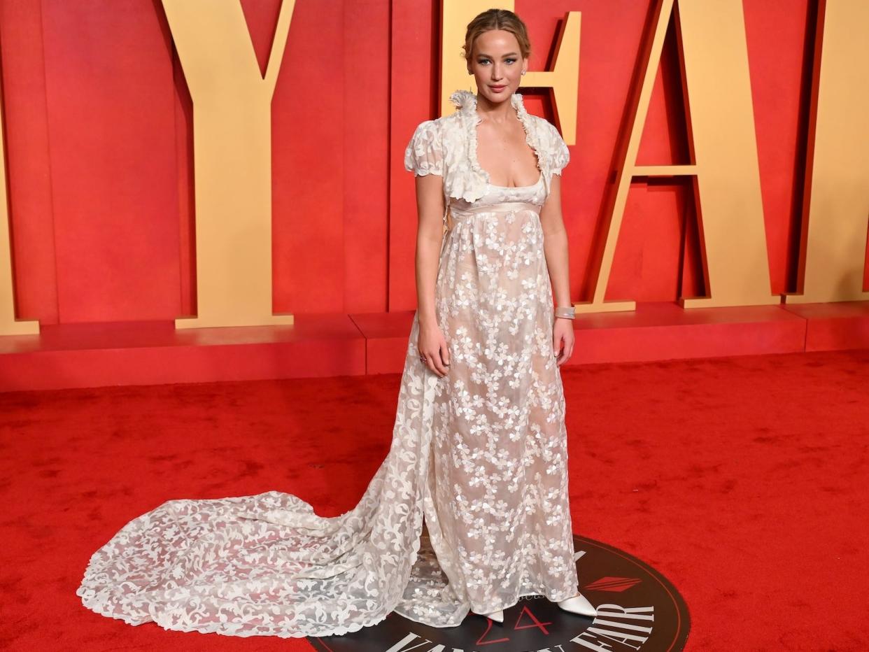 Jennifer Lawrence attends the 2024 Vanity Fair Oscars after-party.