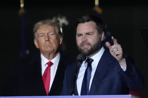 Donald Trump held a rally for Republican J.D. Vance on Monday just outside Dayton, Ohio. (Photo: Drew Angerer/Getty Images)