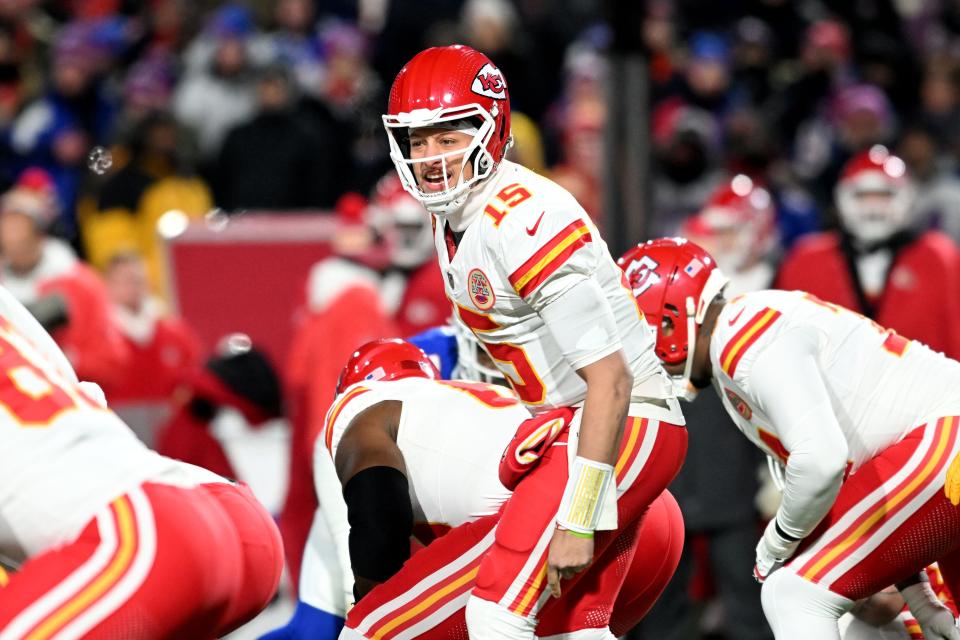 Chiefs quarterback Patrick Mahomes improved his playoff record to 13-3.