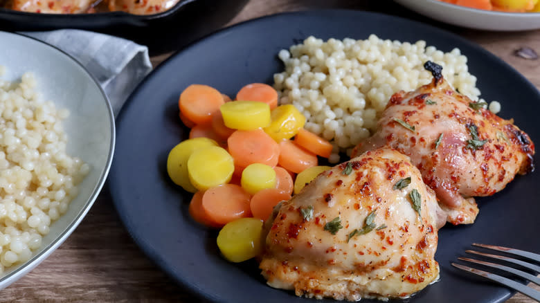 chicken with couscous and vegetables