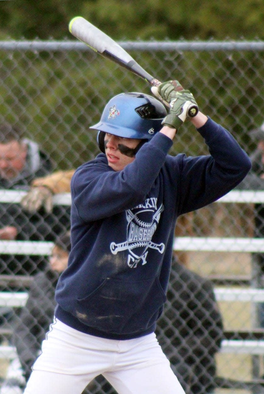 Lars Huffman again helped the Mackinaw City baseball team to a solid day when they headed to Ravenna over the weekend.