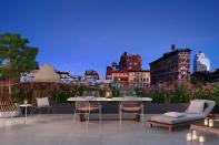 <p>The 3,500 square-foot penthouse has a balcony that exceeds 1,000 square-feet and shows off the cities beautiful skyline and surrounding neighbourhoods.</p>