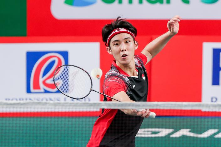 Singapore shuttler Loh Kean Yew at the Badminton Asia Championships in Manila.