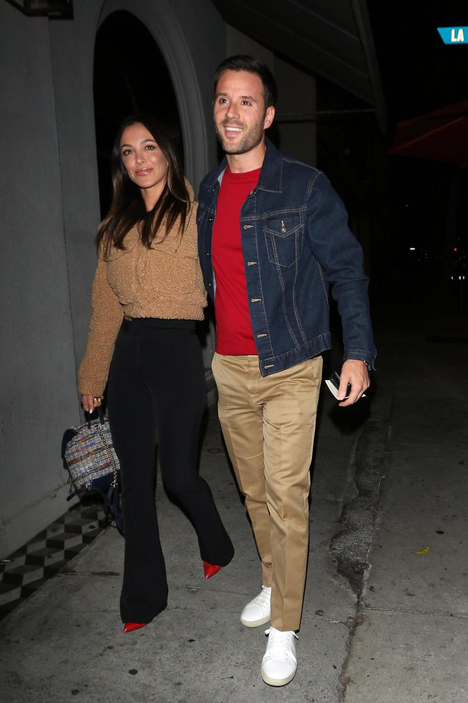 Farrah Aldjufrie and boyfriend Alex Manos enjoy dinner at Craig apos s