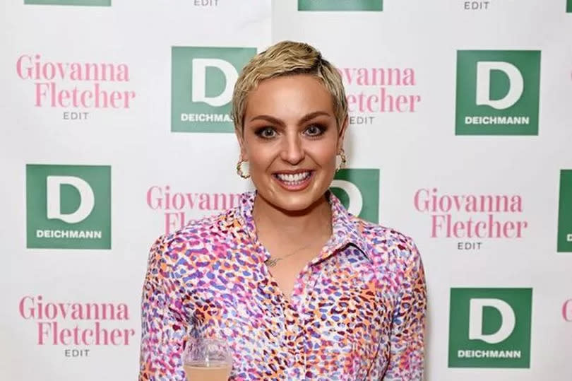 Amy Dowden at the Giovanna Fletcher X Deichmann Launch Event