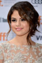 TORONTO, ON - SEPTEMBER 07: Actress Selena Gomez attends the"Spring Breakers" premiere during the 2012 Toronto International Film Festival at Ryerson Theatre on September 7, 2012 in Toronto, Canada. (Photo by Alberto E. Rodriguez/Getty Images)