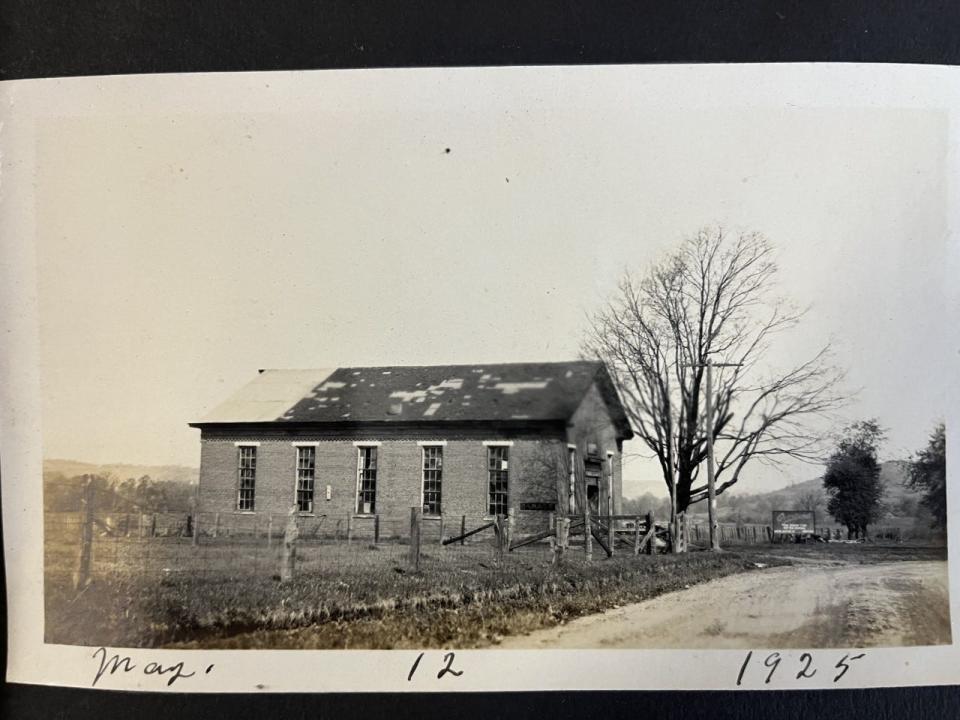 This building once housed the Presbyterian church in New Hagerstown in Carroll County.
