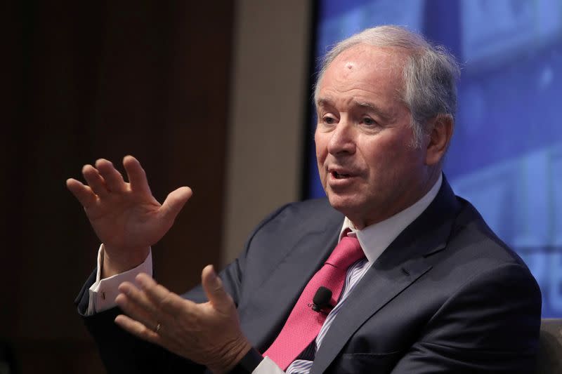 FILE PHOTO: Blackstone CEO Steve Schwarzman speaks at a Reuters Newsmaker event