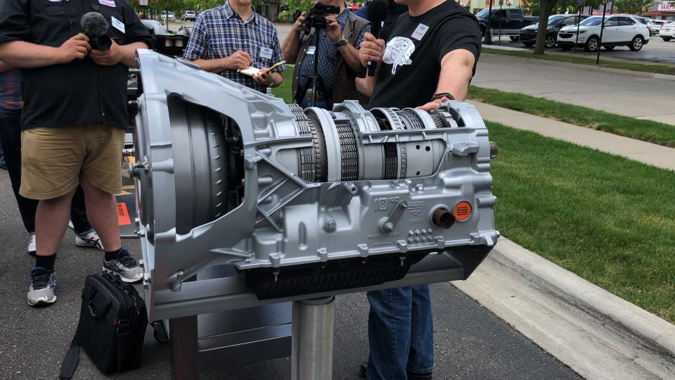 The 10-speed transmission in Ford's 2020 Super Duty pickups is the same length as the six-speed it replaces.