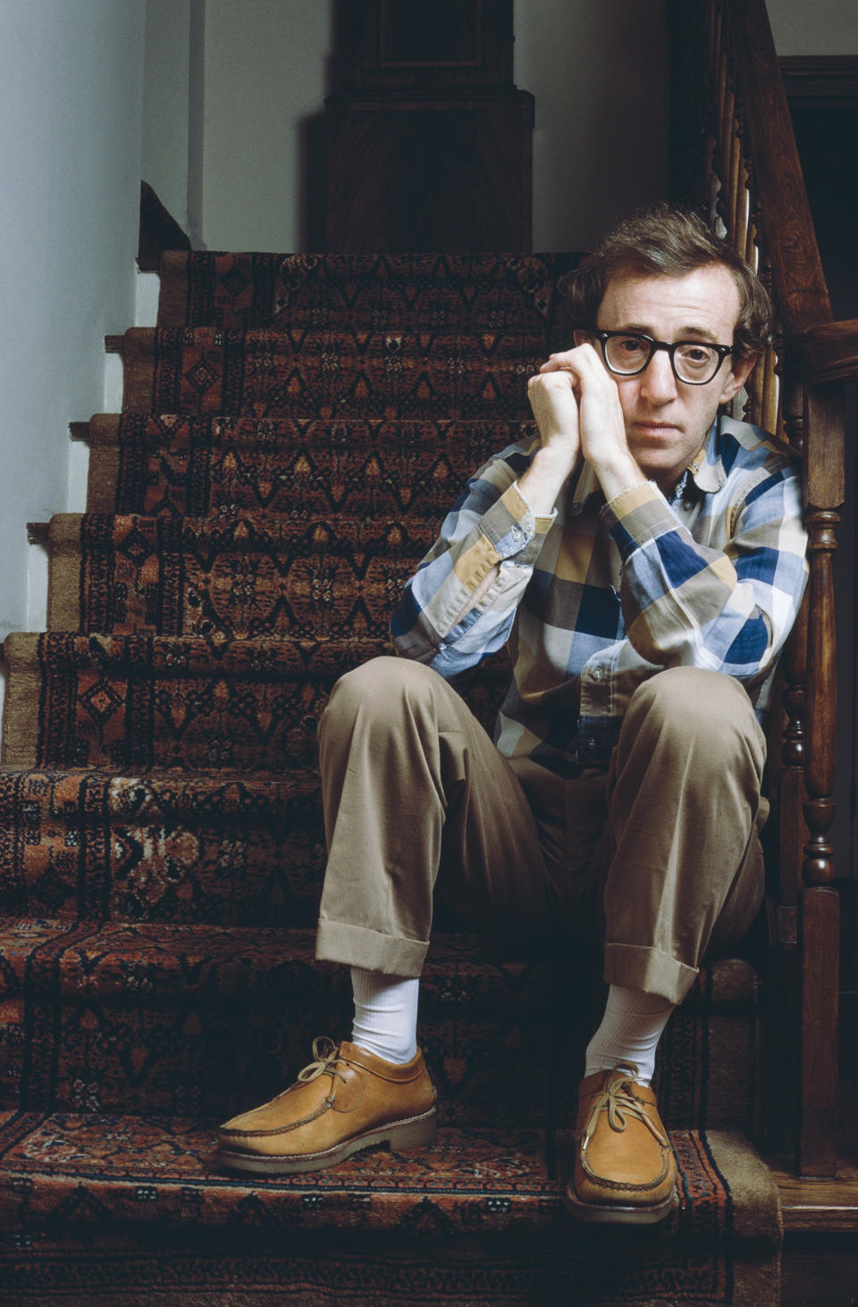 American actor, director and screenwriter Woody Allen, September 1980.&nbsp;